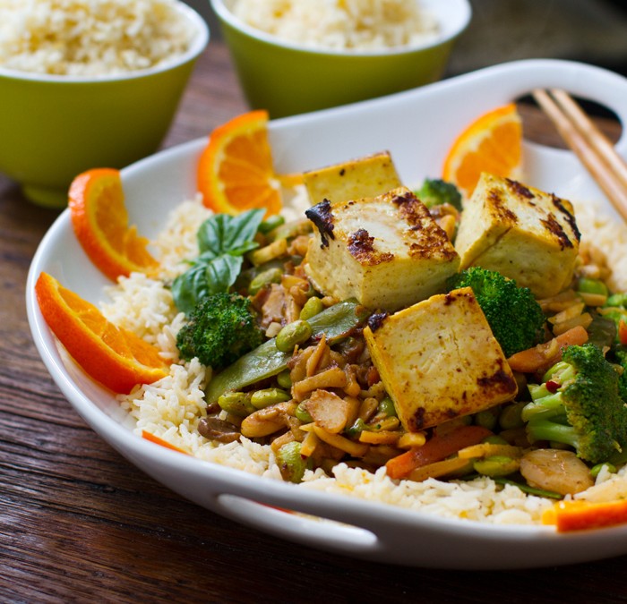 Ginger and Coconut Tofu (or Chicken)